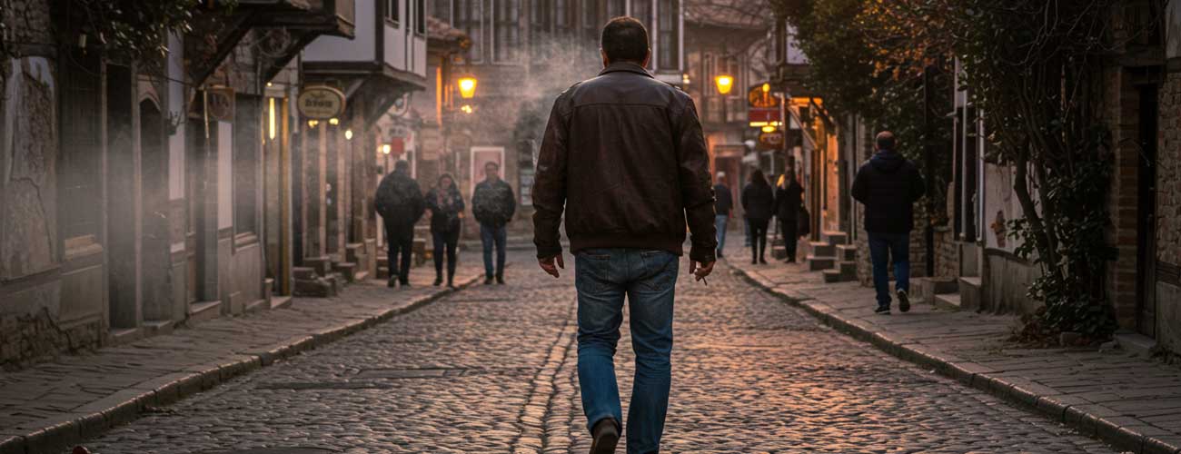 Bulgarian man smoking