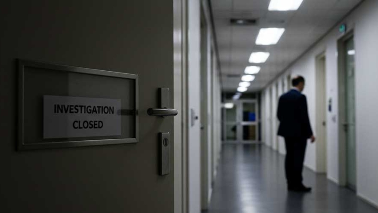 Man in office corridor, business dress