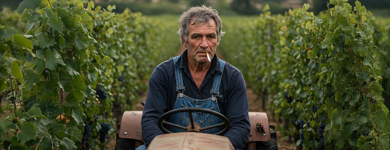 French Farmer Smoking