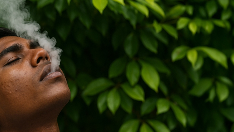 Smoking maldives guy