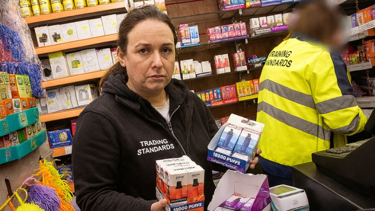 Trading Standards Vape Raid
