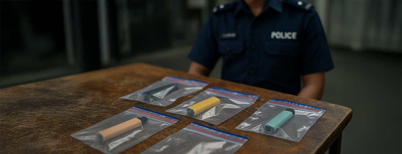 singapore police vape arrest