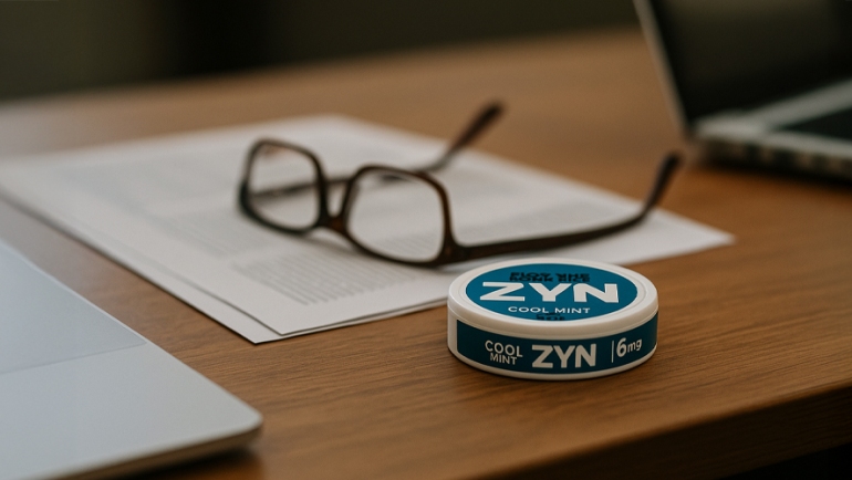 zyn on a desk