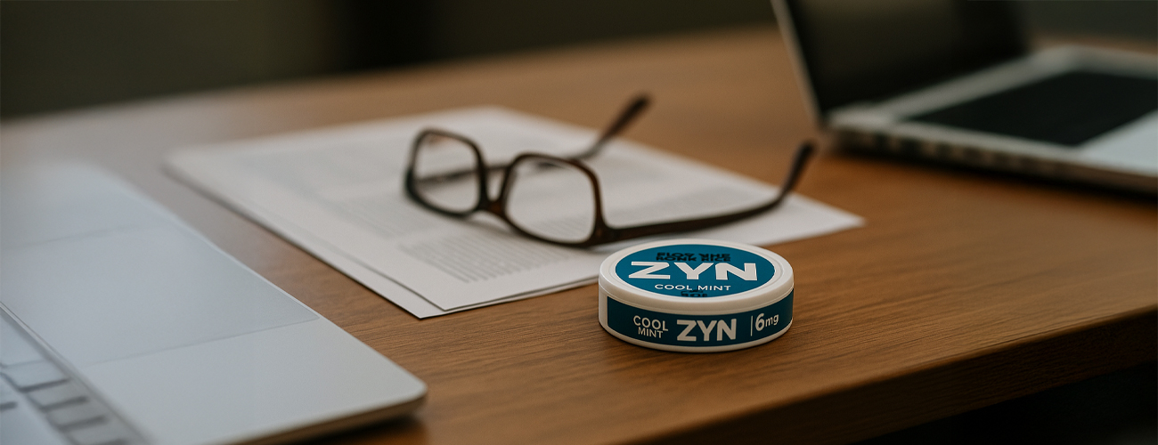 zyn on a desk
