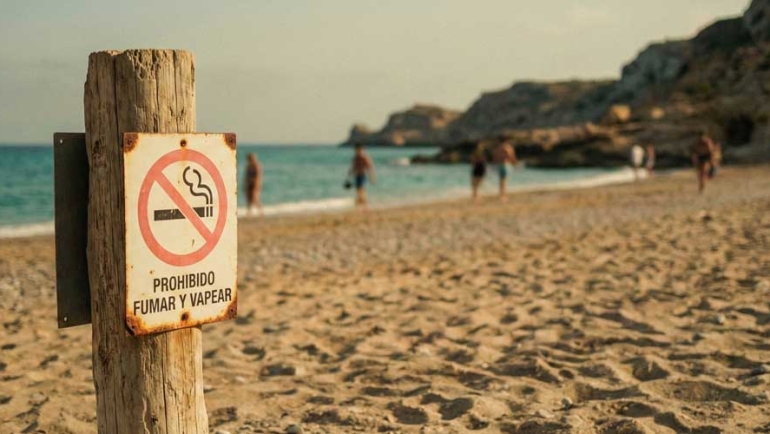 Vaping ban spanish beach
